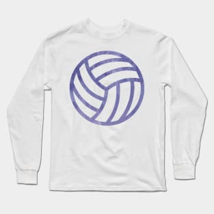 Volleyball Purple Long Sleeve T-Shirt